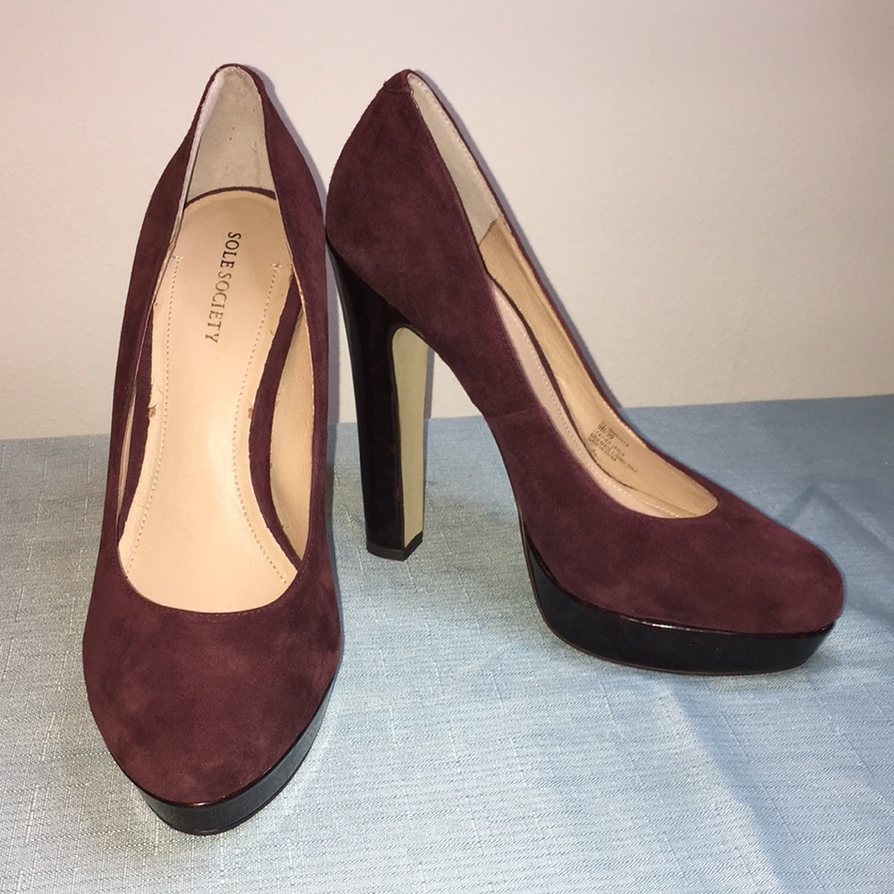 Sole Society Marcella Block Heel Pumps